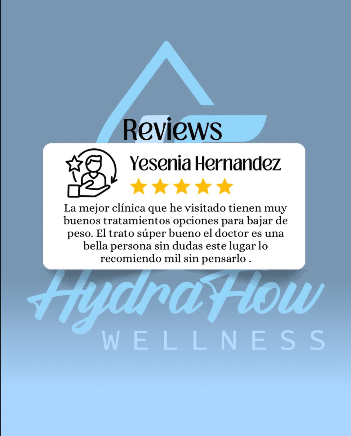 Patient review of HydraFlow Wellness